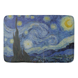 Starry Night, oljemålning, Vincent Van Gogh Badrumsmatta