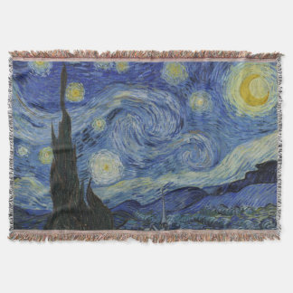 Starry Night, oljemålning, Vincent Van Gogh Filt