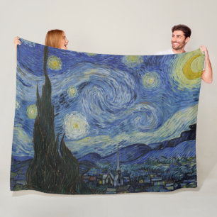 Starry Night, oljemålning, Vincent Van Gogh Fleecefilt
