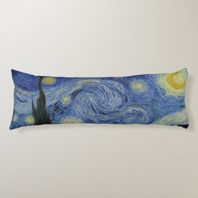 Starry Night, oljemålning, Vincent Van Gogh Kroppskudde (Framsidan)
