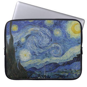 Starry Night, oljemålning, Vincent Van Gogh Laptop Fodral