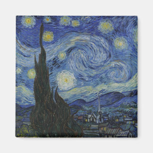 Starry Night, oljemålning, Vincent Van Gogh Magnet