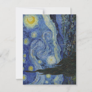 Starry Night, oljemålning, Vincent Van Gogh Vykort