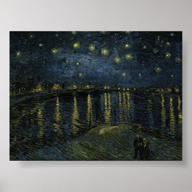 Starry Night on Rhone av Van Gogh Poster (Framsidan)