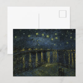 Starry Night on Rhone av Van Gogh Vykort