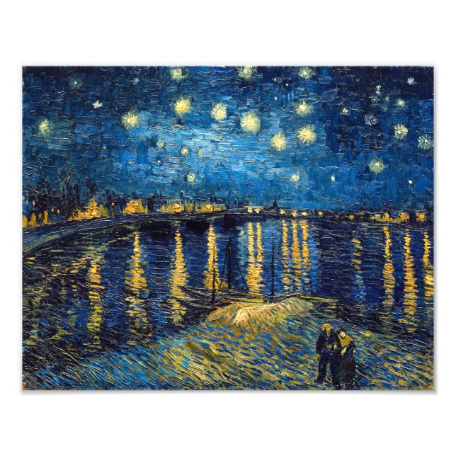 Starry Night on Rhone | Van Gogh | Fototryck (Framsidan)
