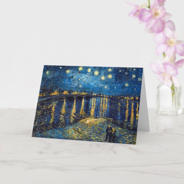 Starry Night on Rhone | Van Gogh | Kort (Orkide)