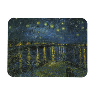 Starry Night on Rhone, Vincent van Gogh Magnet
