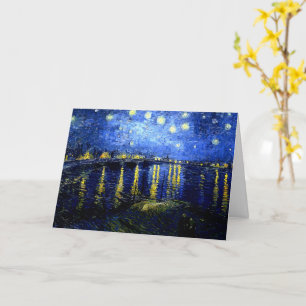 Starry Night över Rhone av van Gogh Kort