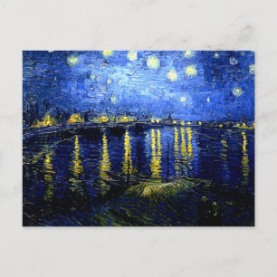 Starry Night över Rhone av Van Gogh Vykort