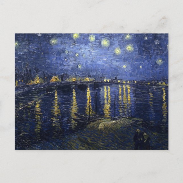 Starry Night over Rhone av Van Gogh Vykort (Framsida)