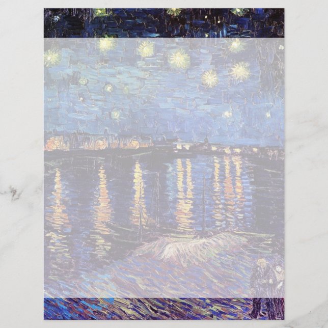 Starry Night över Rhone, av Vincent van Gogh. (Framsida)