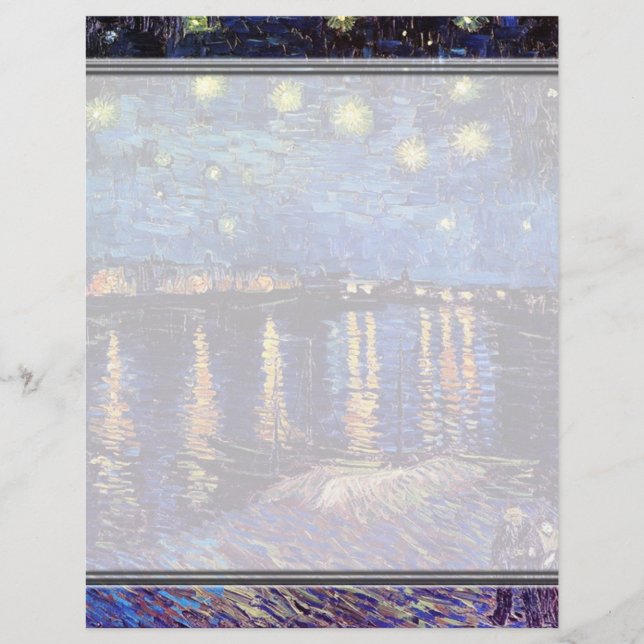 Starry Night över Rhone, av Vincent van Gogh. (Framsida)