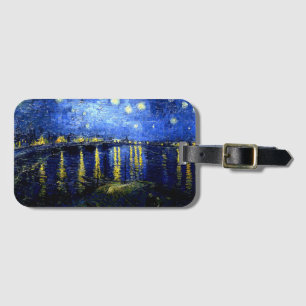 Starry Night över Rhone av Vincent van Gogh Bagagebricka