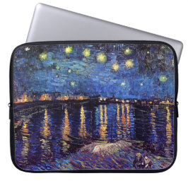Starry Night över Rhone, av Vincent van Gogh. Laptop Fodral