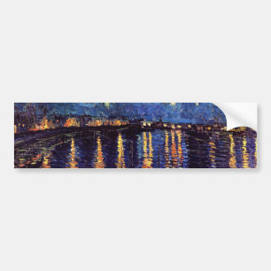 Starry night over Rhone by Van Gogh Bildekal