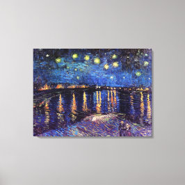Starry night over Rhone by Van Gogh Canvastryck