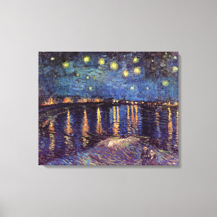 Starry night over Rhone by Vincent van Gogh Canvastryck