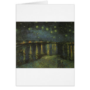 Starry Night over Rhone Hälsningskort