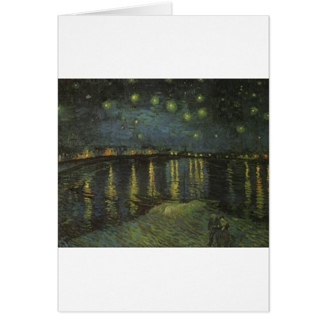 Starry Night over Rhone Hälsningskort (Framsidan)