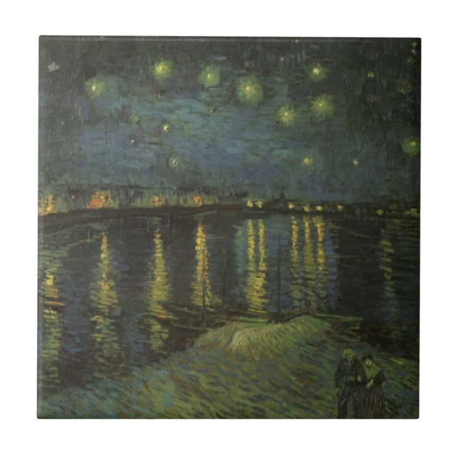 Starry Night over Rhone Kakelplatta (Framsidan)