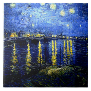 Starry Night over Rhone Kakelplatta