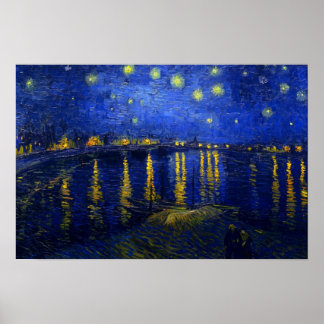 Starry Night over Rhone Poster