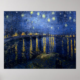 Starry Night over Rhone Poster
