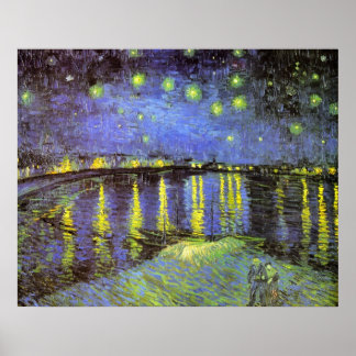 Starry Night over Rhone Poster