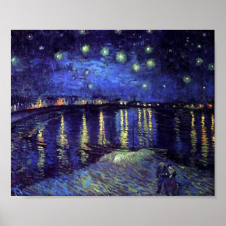 Starry Night over Rhone Poster