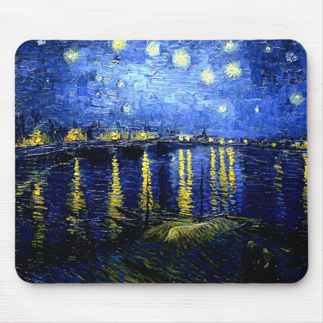 Starry Night over Rhone, Van Gogh art Musmatta (Framsidan)
