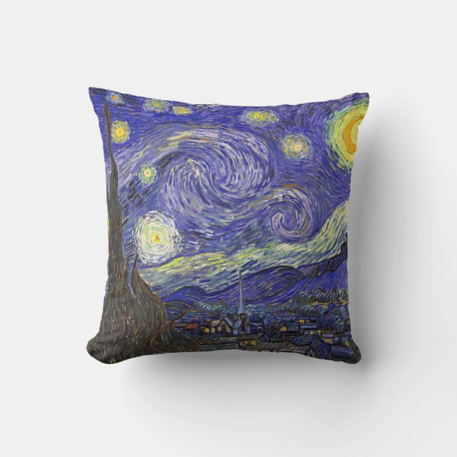 Starry Night over Rhone van Gogh Dekorativ kudde (Framsida)