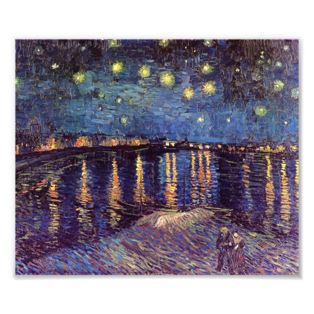Starry Night over Rhone - Van Gogh Fototryck (Framsidan)