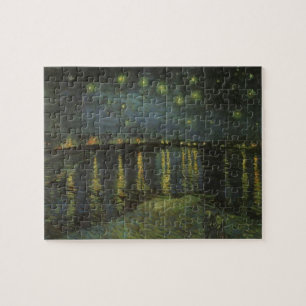 Starry Night over Rhone Van Gogh Painting Art Pussel