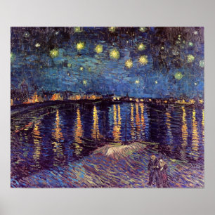 Starry Night over Rhone - Van Gogh Poster