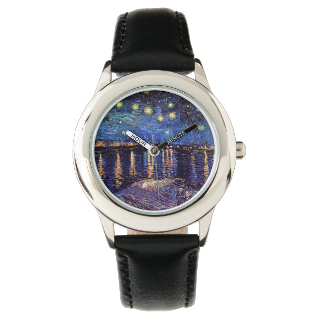 Starry Night över Rhone, Vincent van Gogh. Armbandsur (Framsida)