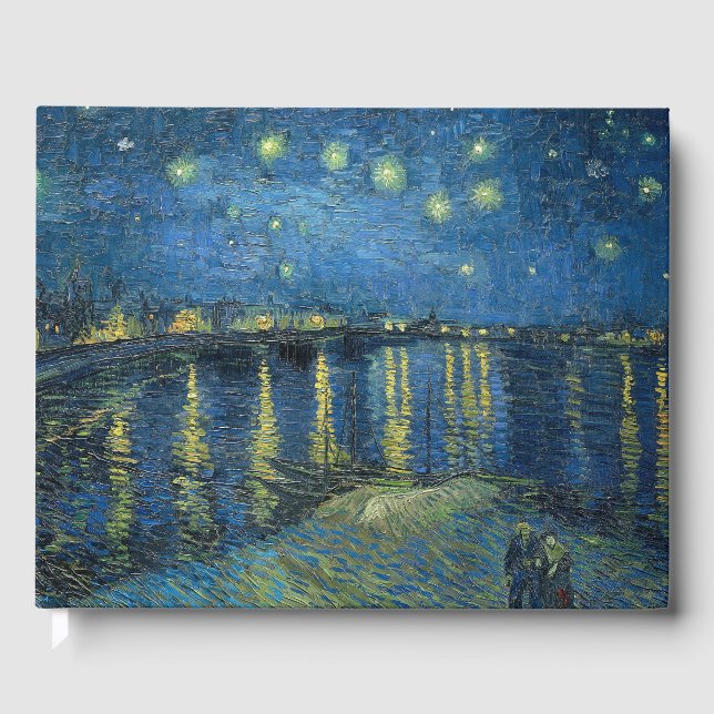 Starry Night over Rhone Vincent Van Gogh Gästböcker (Framsida)