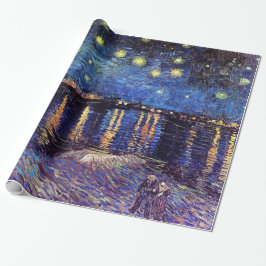 Starry Night över Rhone, Vincent van Gogh. Presentpapper