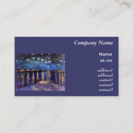 Starry Night over Rhone, Vincent Van Gogh Visitkort