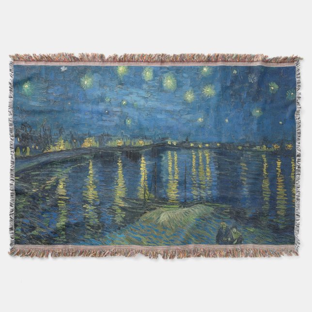 Starry Night Over the Rhone (1888) Vincent van Gog Filt (Framsidan)