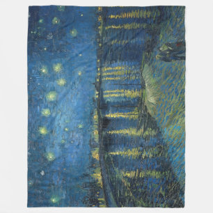 Starry Night Over the Rhone (1888) Vincent van Gog Fleecefilt