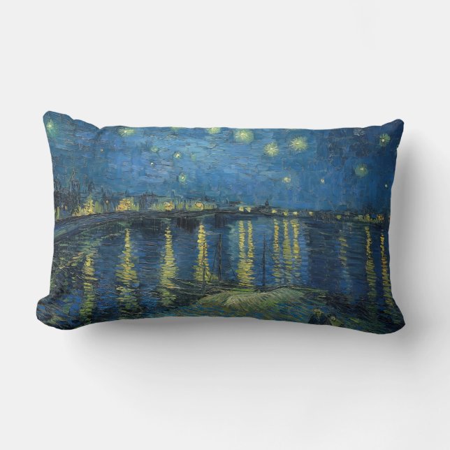 Starry Night Over the Rhone (1888) Vincent van Gog Lumbarkudde (Framsida)
