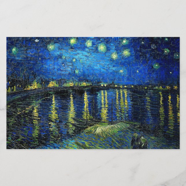 Starry Night Over the Rhone av Vincent Van Gogh (Framsida)