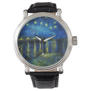 Starry Night Over the Rhone av Vincent Van Gogh Armbandsur