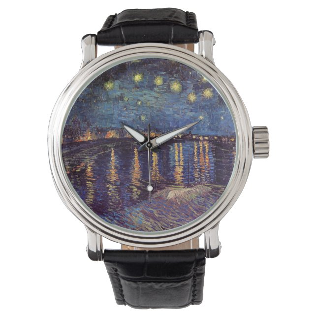 Starry Night Over the Rhone av Vincent van Gogh Armbandsur (Framsida)
