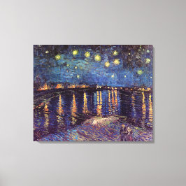 Starry Night Over the Rhone av Vincent van Gogh Canvastryck