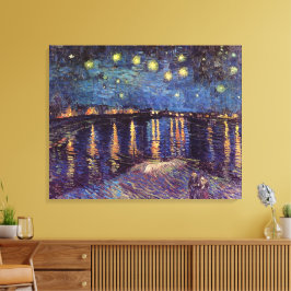 Starry Night Over the Rhone av Vincent van Gogh Canvastryck
