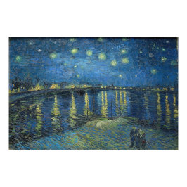 Starry Night Over the Rhone av Vincent van Gogh Fototryck