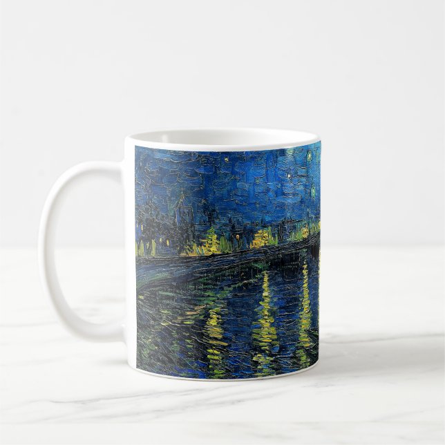 Starry Night Over the Rhone av Vincent Van Gogh Kaffemugg (Vänster)