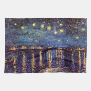 Starry Night Over the Rhone av Vincent van Gogh Kökshandduk